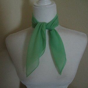1960s spring green scarf